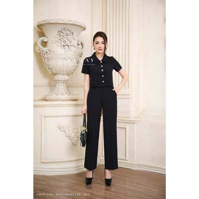 Quần Âu Nữ Công Sở MY WAY Ống Đứng Cạp Cao Sang Trọng 2MQB0220