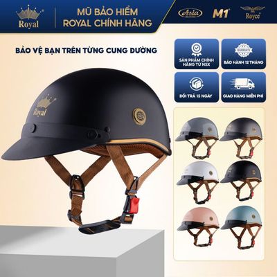 Mũ Bảo Hiểm Nửa Đầu Royal M29 Lưỡi Trai Nam Nữ Đi Xe Máy Chính Hãng Nhà Sản Xuất, Bảo Hành 12 Tháng