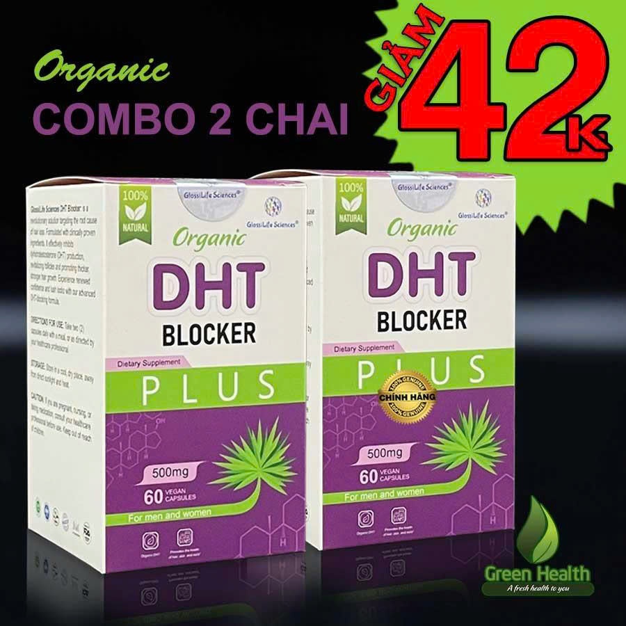 Combo 2 lọ DHT Blocker Plus hỗ trợ giảm rụng tóc dành cho Nam & Nữ - 60 viên
