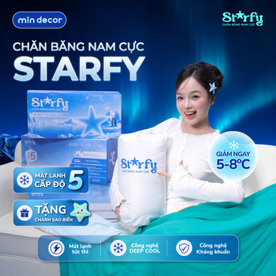 [HOẢ TỐC] Chăn Băng Nam Cực STARFY Mát Lạnh Cấp Độ 5, Chăn Băng Lạnh Mùa Hè Mát Lạnh Tức Thì, Quà Tặng Cao Cấp