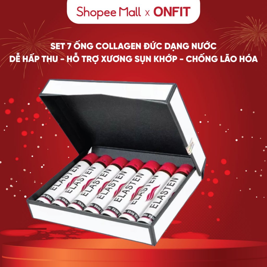 Hộp 7 Ống Collagen Đức Elasten, Hỗ Trợ Da, Móng, Tóc, Chống Lão Hóa, Dễ Hấp Thu - ONFIT