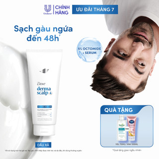 Kem Xả Sạch Gàu & Tóc Mềm Mượt Dove Derma Soothing Mới 300G'