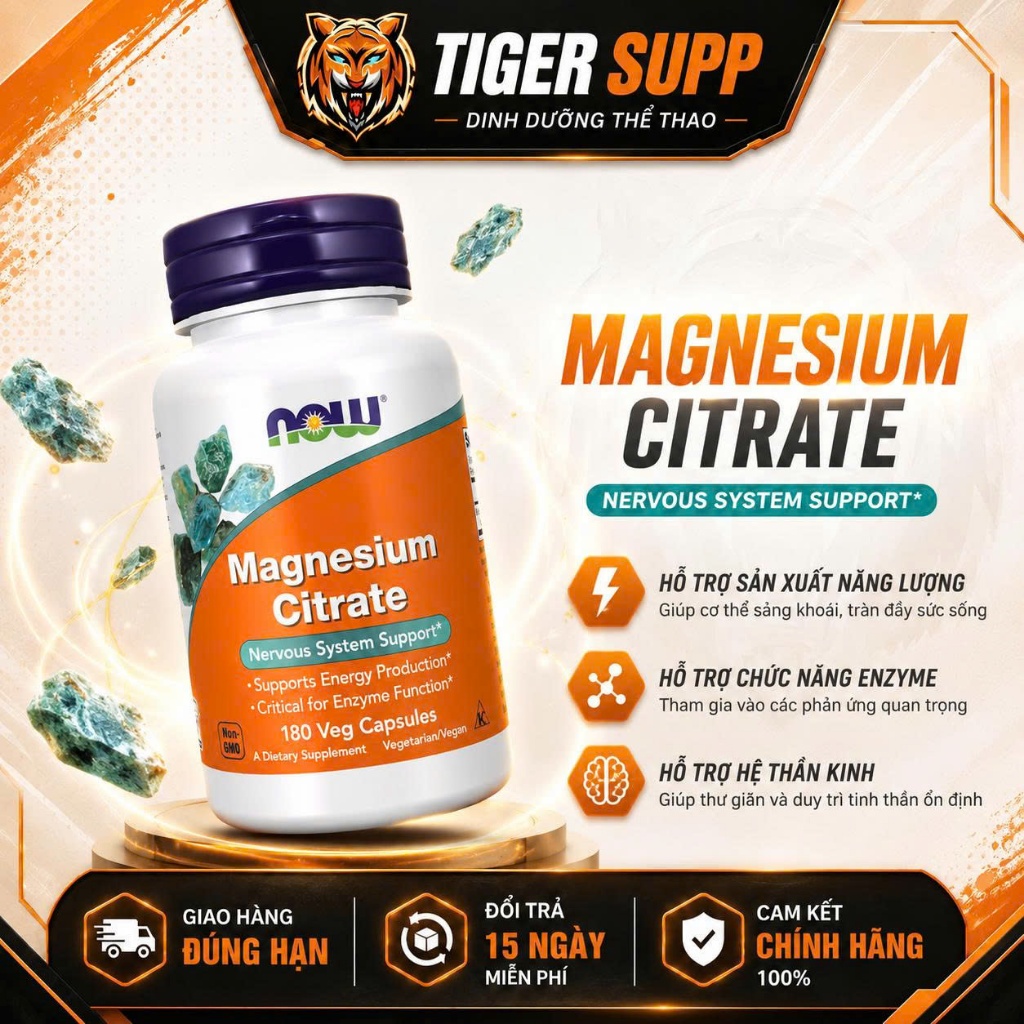 Now Foods Magnesium Citrate - Nutritional Formula