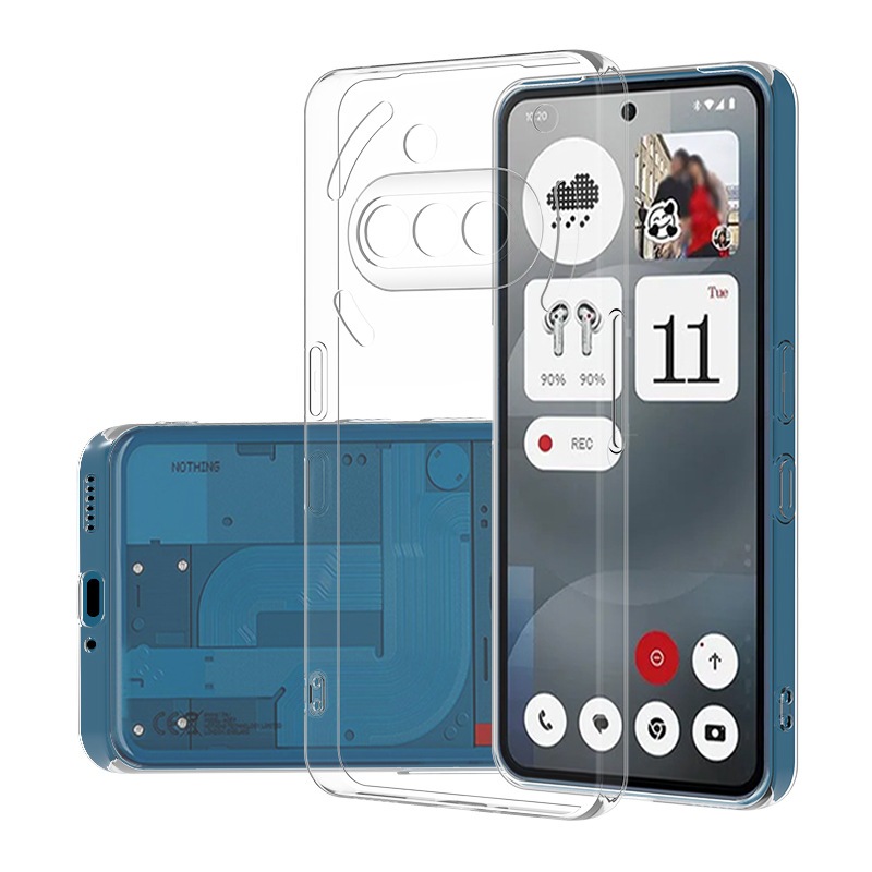 Ốp Lưng Dẻo Nothing Phone 3A/ 3A PRO/ Nothing Phone 2A/ 2A PLUS Trong Suốt Có Gờ Bảo Vệ Camera