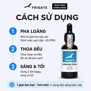 Dung dịch Keo Bạc FRIGATE Colloidal Silver Size mini 5ml