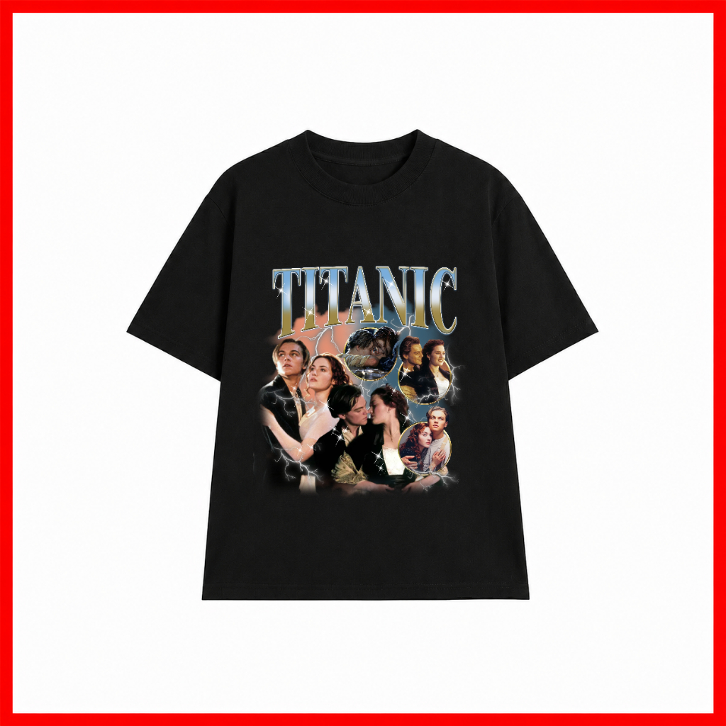 Áo Thun TITANIC 002, IMDb Top 250 movies, Unisex Form Rộng Cotton Mềm