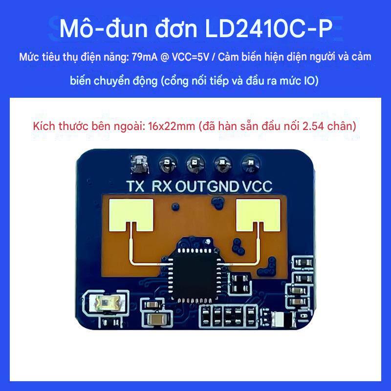 Cảm biến hiện diện con người HLK-LD2410B HLK-LD2410C Radar 24GHz