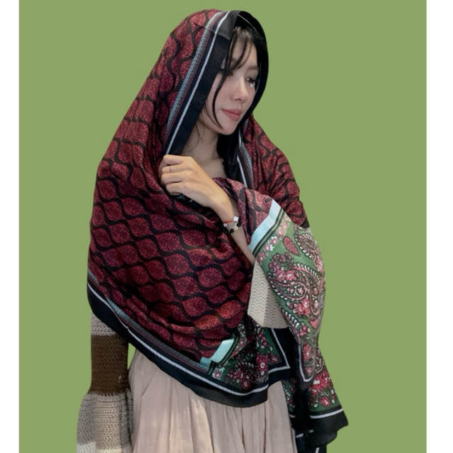 Khăn choàng boho in hoạ tiết Khăn choàng du lịch biển