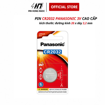 Vỉ 1 Viên Pin Panasonic CR2032 Lithium 3V cao cấp - Hàng chính hãng