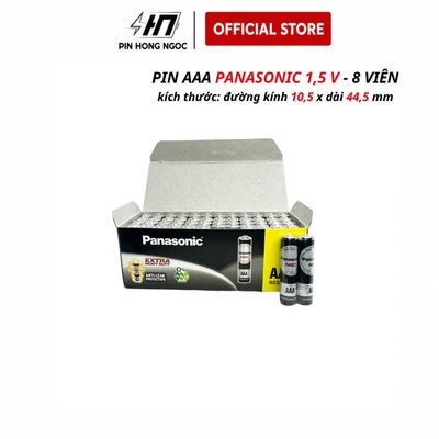 Bộ 8 Pin AAA 1,5V Panasonic Không chì ( R03NT/2S x 4 Vỉ ) Không chảy nước - Hàng chính hãng