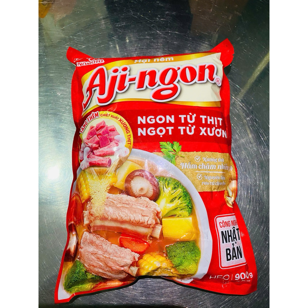 Hạt nêm Aji-ngon 900g vị heo