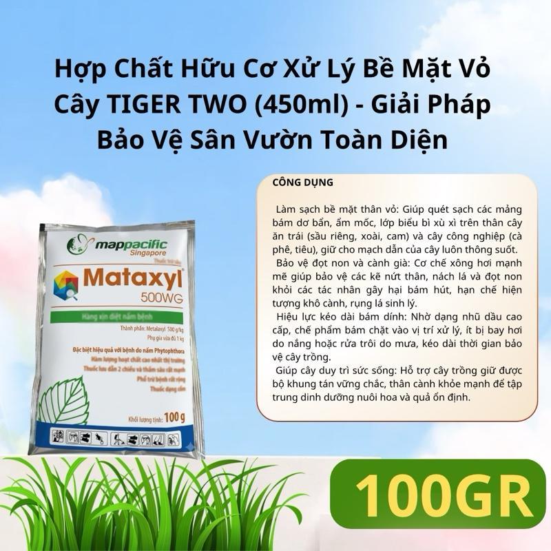 Chế Phẩm Trừ Nấm Bệnh Lưu Dẫn Cho Cây Trồng Mataxyl 500WG Mappacific (Gói 100g)