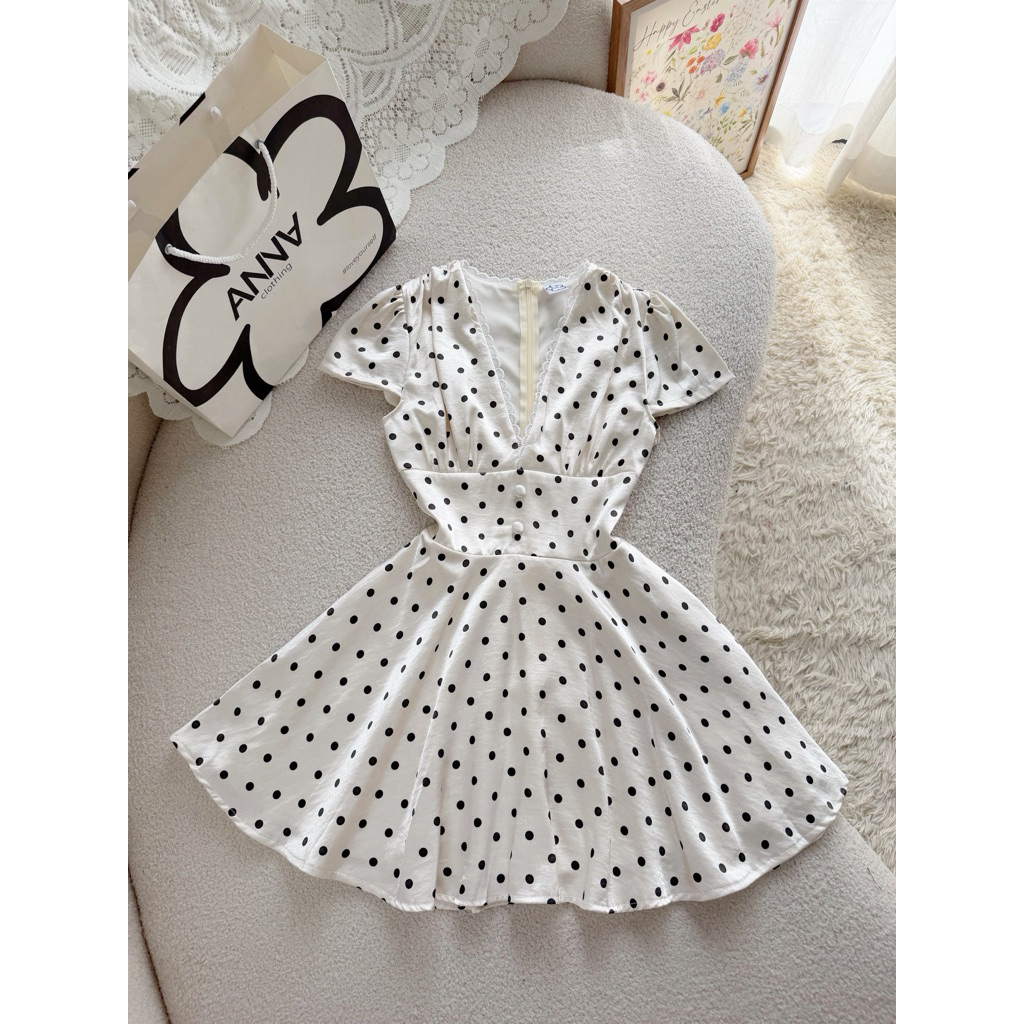 Đầm Kiểu Nữ Chấm Bi ANNA - Mabel Dress
