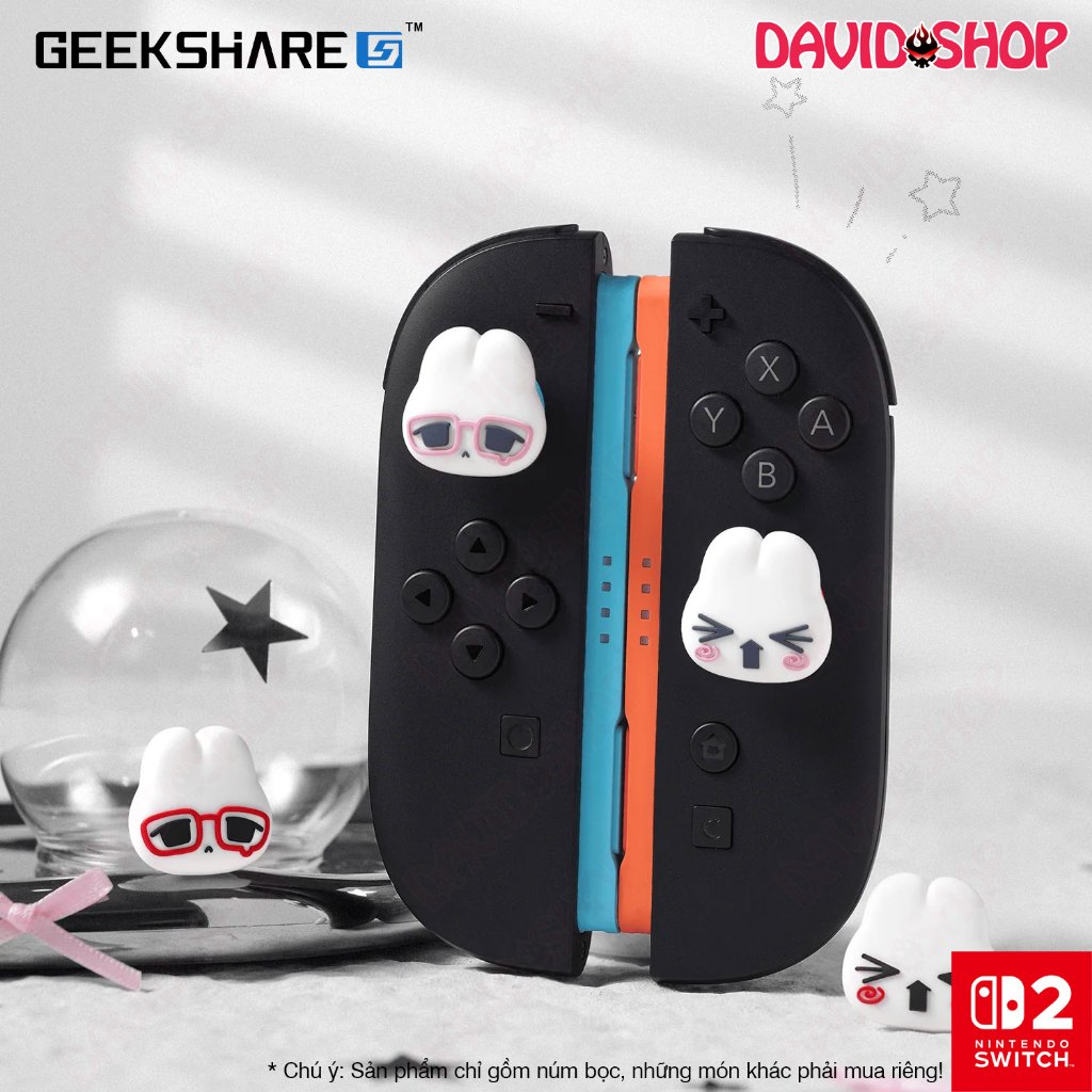 Núm bọc analog (GeekShare) Thỏ Cổ Điển cho Joy-Con 2, Pro Controller 2 - Nintendo Switch 2