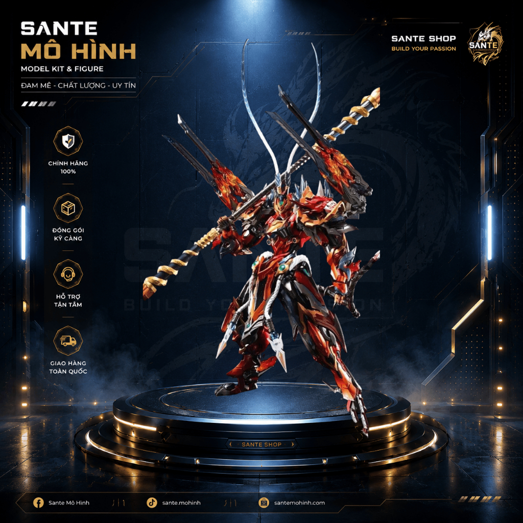 Mô Hình Ráp Sẵn Metal Build MNQ XH08 Wukong ( Tôn Ngộ Không ) - Motor Nuclear