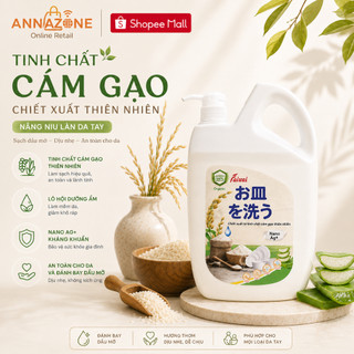 Hoả Tốc HCM 4h - Nước Rửa Chén Thiên Nhiên Nano Tinh Chất Cám Gạo Faixai 2.2L Không Hóa Chất, An Toàn Da Tay, Diệt Khuẩn