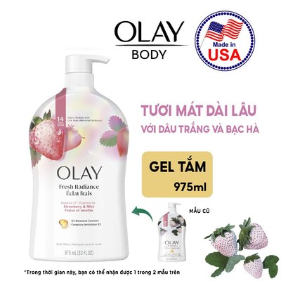 [VHLxP&G Import] Sữa tắm OLAY mùi hương mật hoa hồng - Olay Body wash Rose Water & Sweet Nectar 975ml