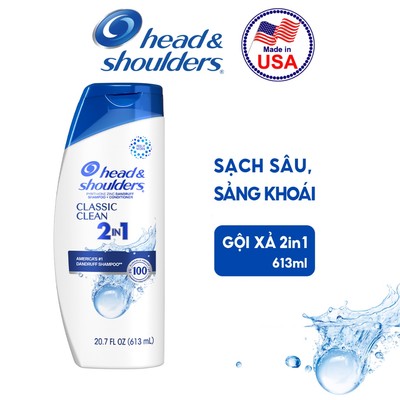 [VHLxP&G Import] Dầu Gội Xả 2in1 Head&Shoulders 613ml Mỹ - Giảm gàu, sảng khoái