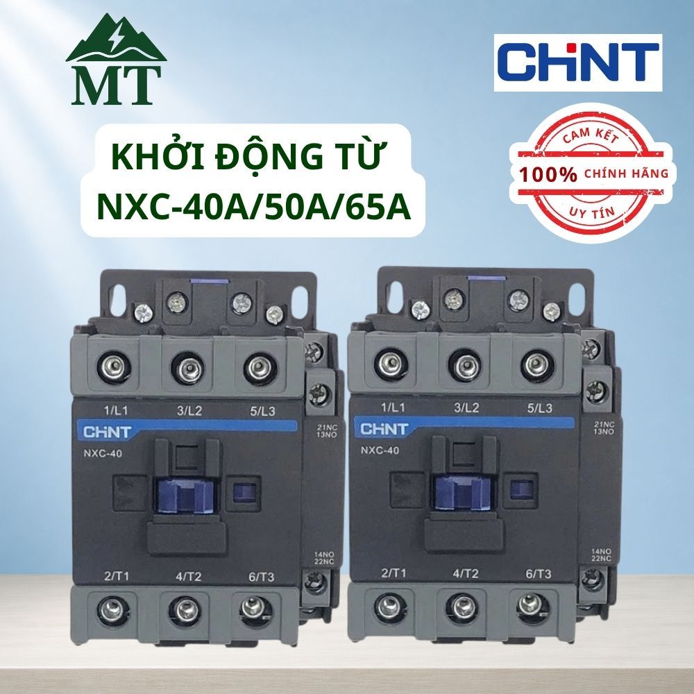 Khởi động từ / Contacrtor CHINT NXC-40A/50A/65A 3 Pha