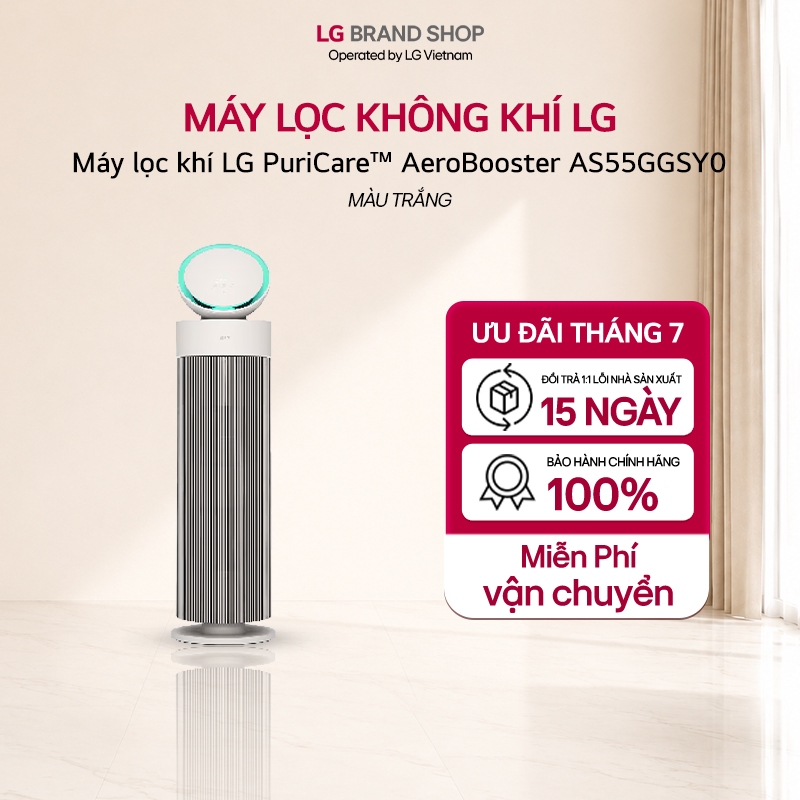 [Chỉ giao miền Bắc] AS55GGSY0.ABAE - Máy lọc khí LG PuriCare™ AeroBooster AS55GGSY0