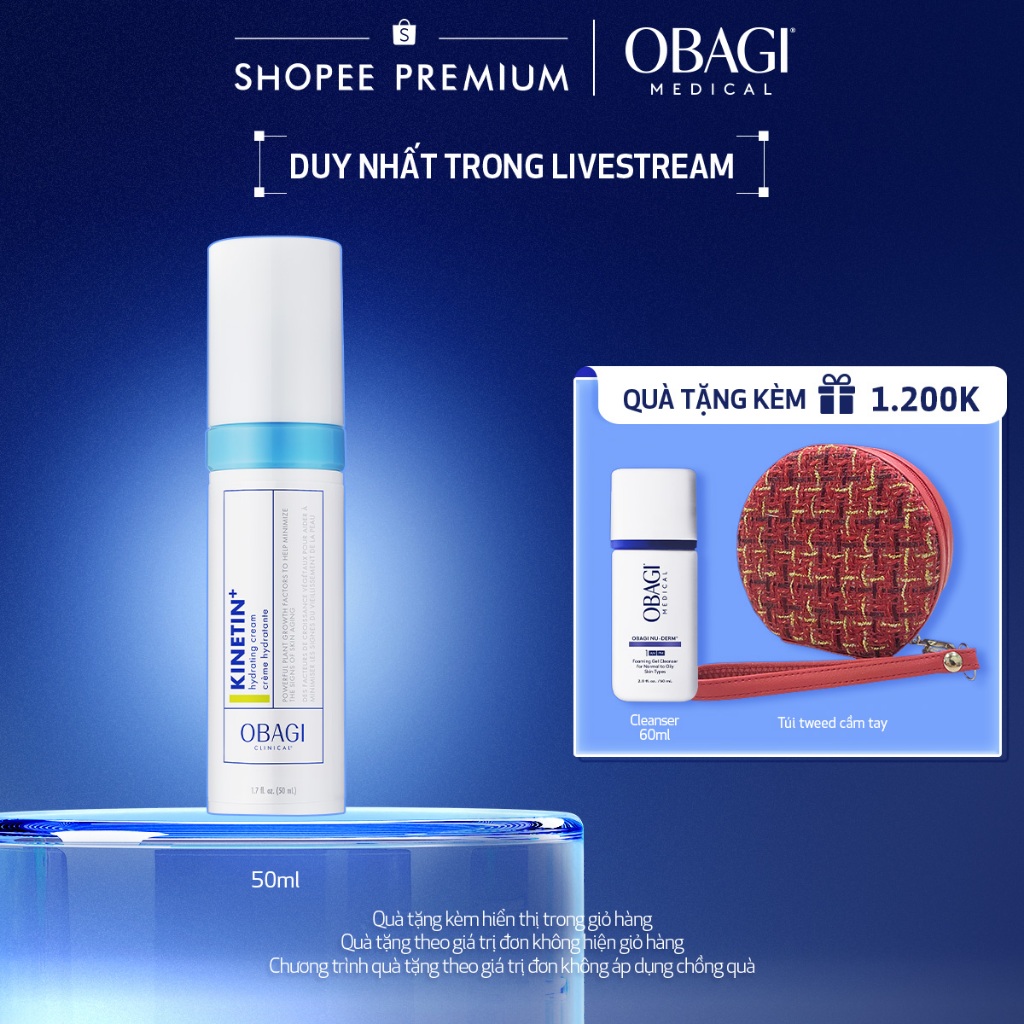 [Obagi x Truc Huynh] Kem dưỡng phục hồi làm dịu da Obagi Clinical Kinetin+ Hydrating Cream 50ml