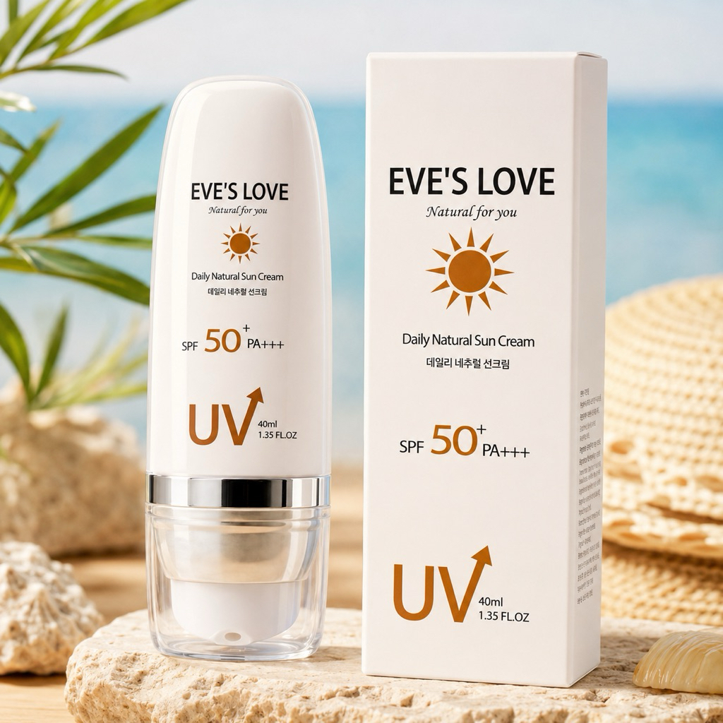 Kem chống nắng phổ rộng EVE’S LOVE Daily Natural Sun Cream SPF50+ PA+++ 40ml