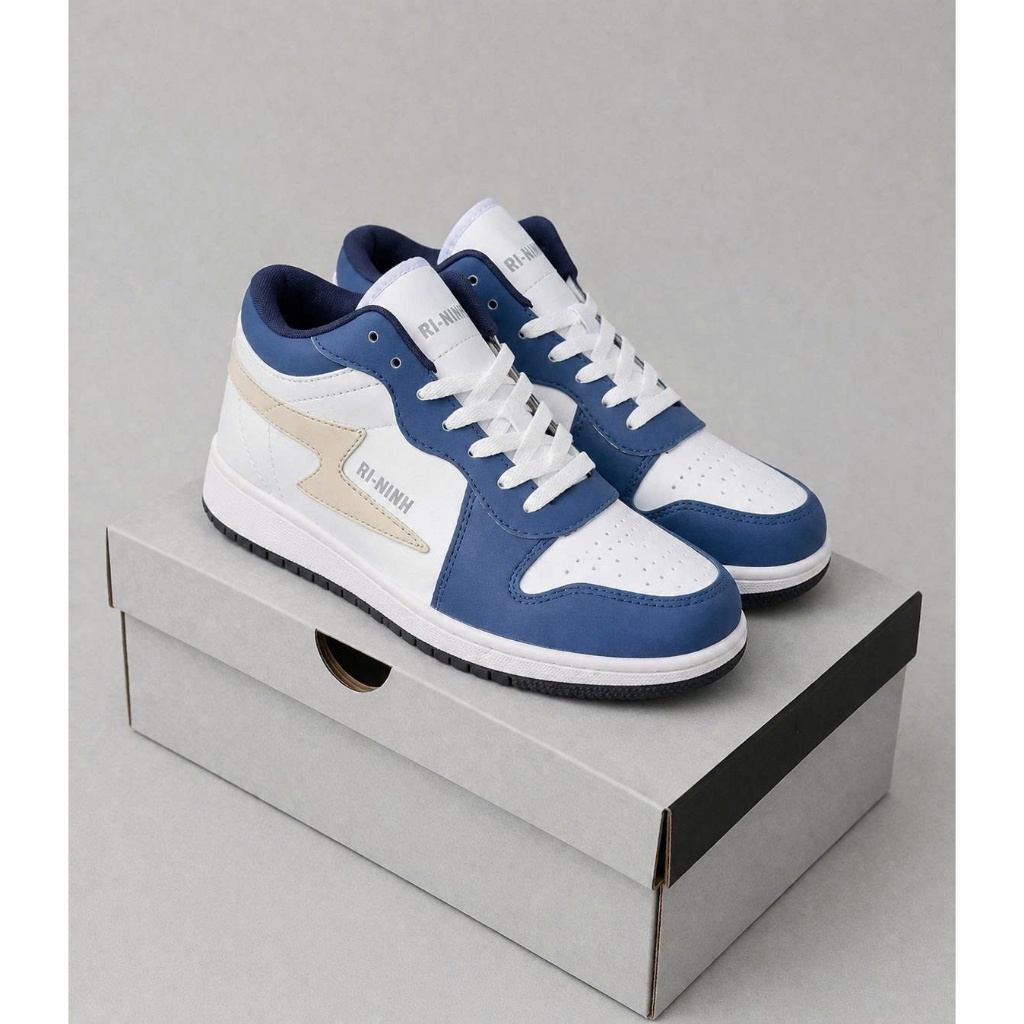 Giày Thể Thao JD Navy SE Rắn Tím, Giày Sneaker Cổ Thấp Thời Trang Phong Cách Full size nam nữ
