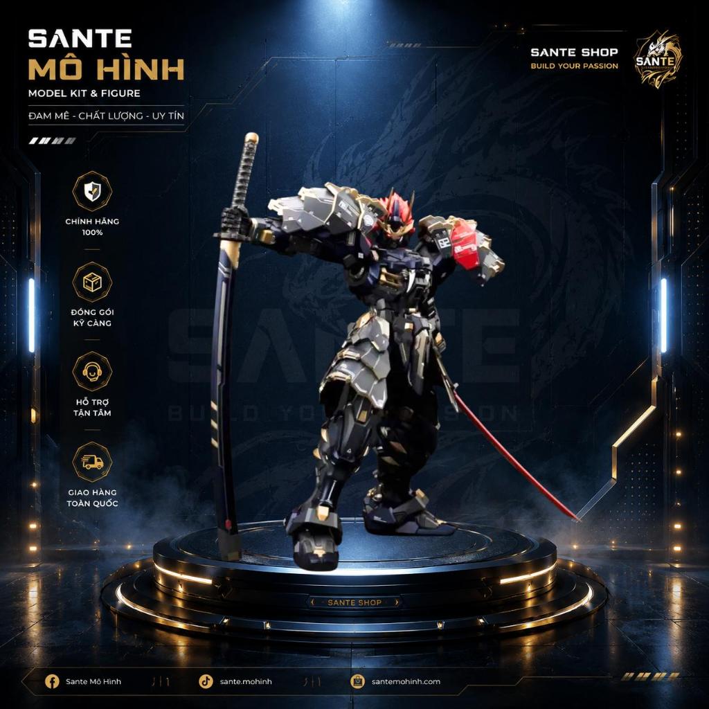 Mô Hình Lắp Sẵn Limited Moshow Toy -MCT-J02 Takeda Shingen Black