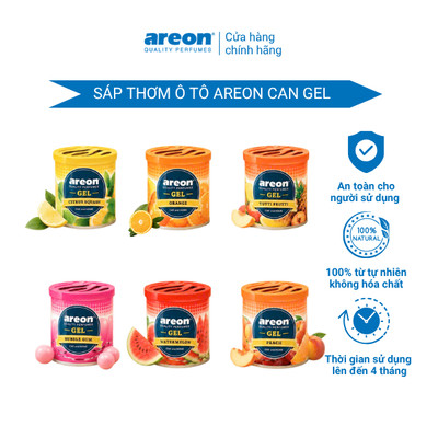 Sáp thơm xe ô tô Areon Gel Can (Nhiều mùi hương)