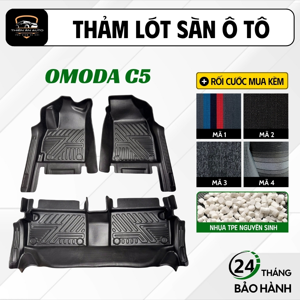 Thảm Lót Sàn Ô Tô OMODA C5 Nhựa TPE Cao Cấp, Thảm Lót Sàn Th Carmatt Đúc Khuôn, Bảo Vệ Sàn Xe, Bền Đ