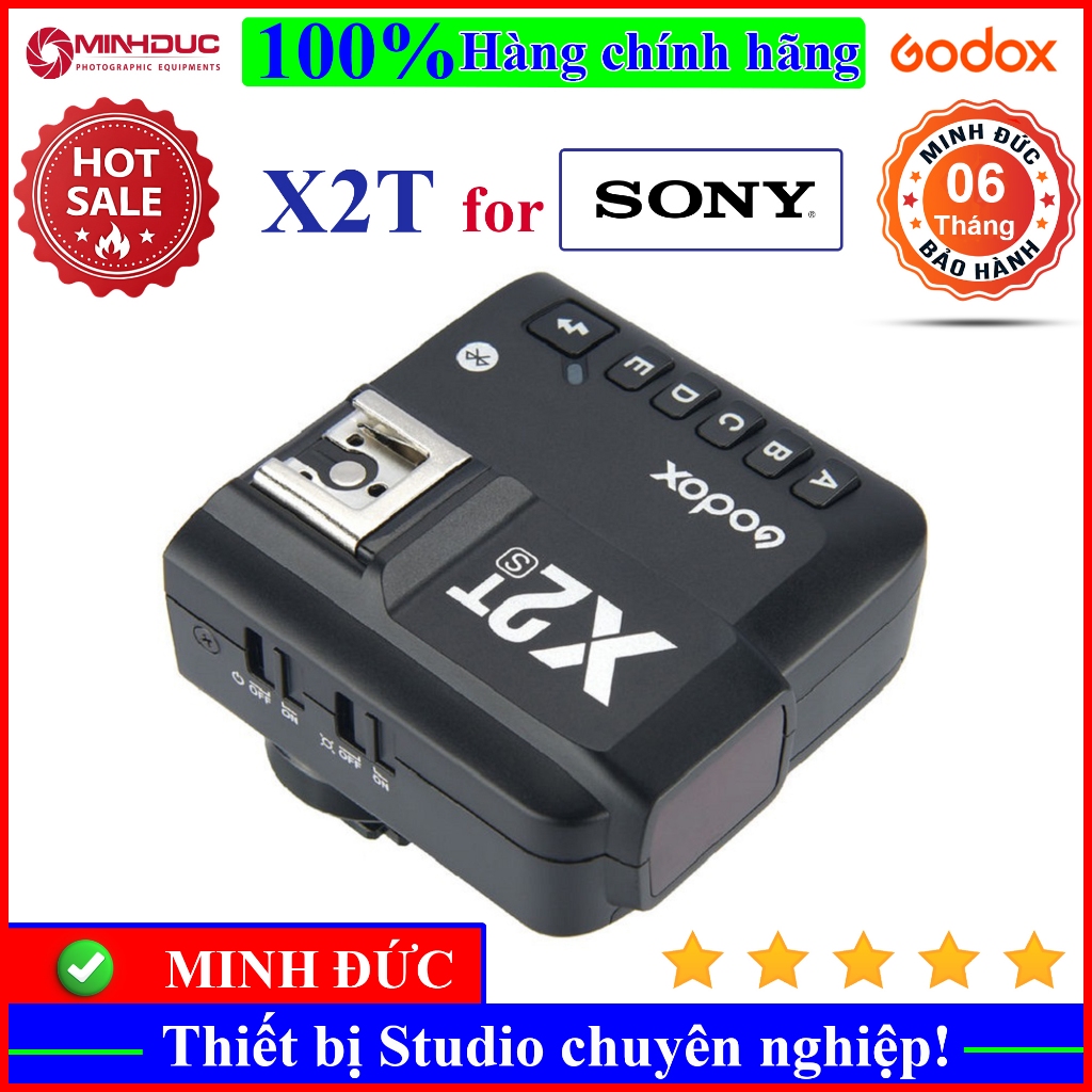 Trigger Godox X2T tích hợp TTL, HSS 1/8000s cho Sony ( MINH ĐỨC )