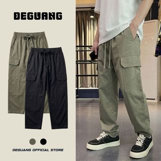 Quần Kaki Nam Túi Hộp Quần Cargo Pants Ống Suông Chất Liệu Kaki Mặc Thoải Mái [QUẦN KAKI TÚI HỘP]