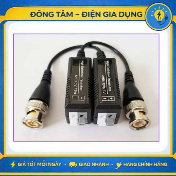 Bộ chuyển đổi video BALUN cho camera AHD/CVI/TVI/Analog 1080P