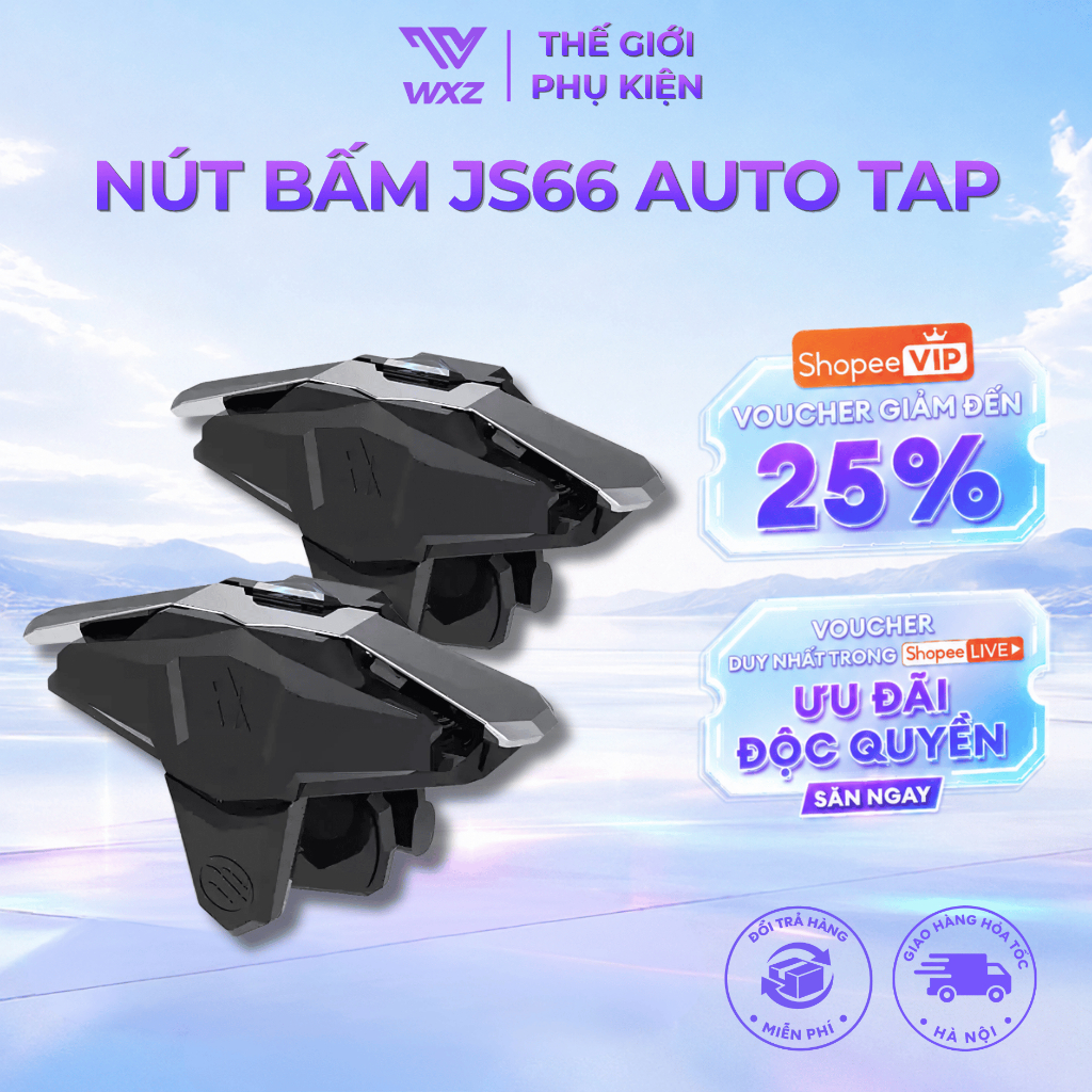 Nút Bấm Chơi Game JS66 Auto Tap Thiết Kế Cơ Học Nhạy Hỗ Trợ Điều Khiển Khi Chơi Game Trên Điện Thoại