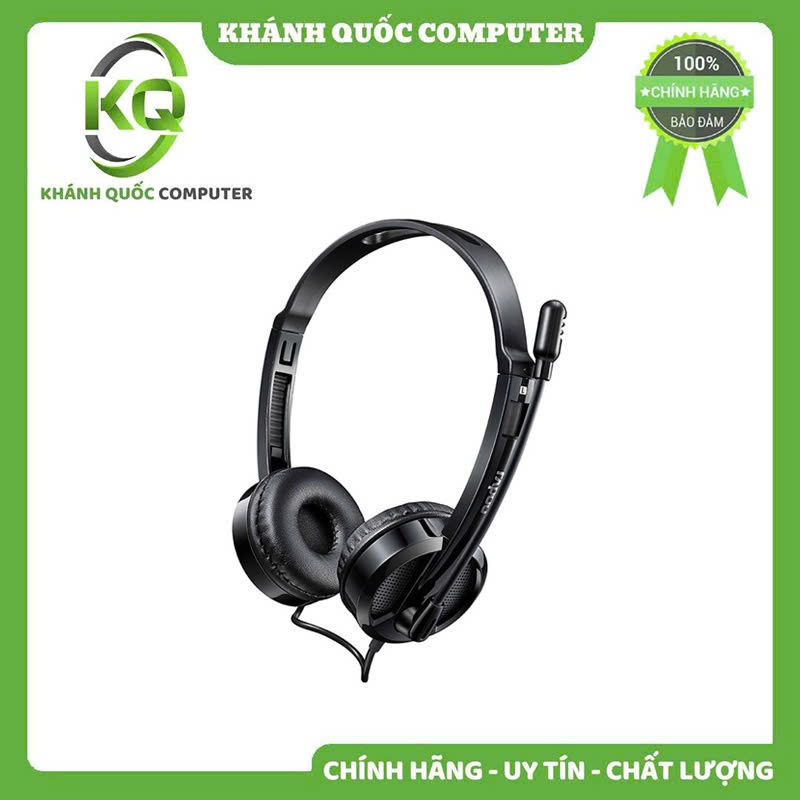 Tai nghe Rapoo H120 Có Dây | Cổng USB | Đen - Chính Hãng
