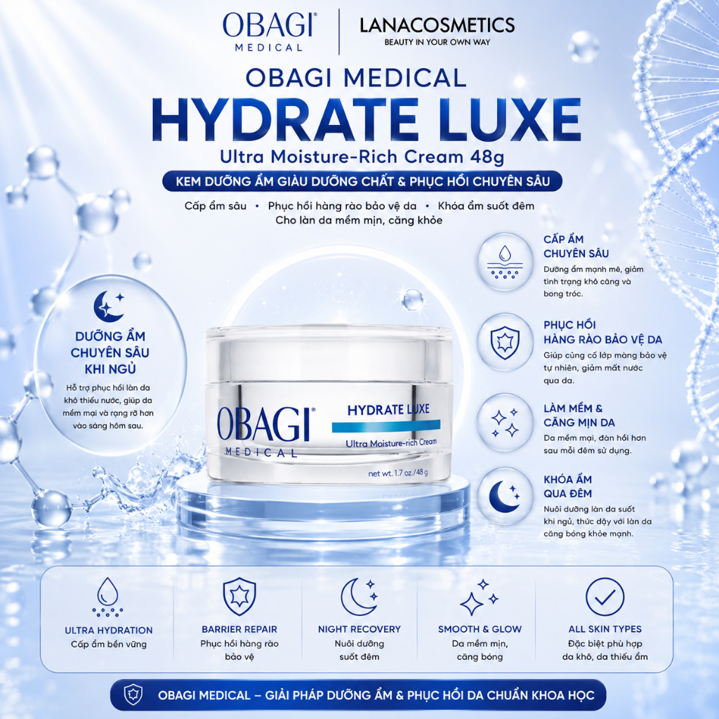 Kem dưỡng ẩm OBagi Medical Hydrate Luxe Moisture-Rich Cream 48g