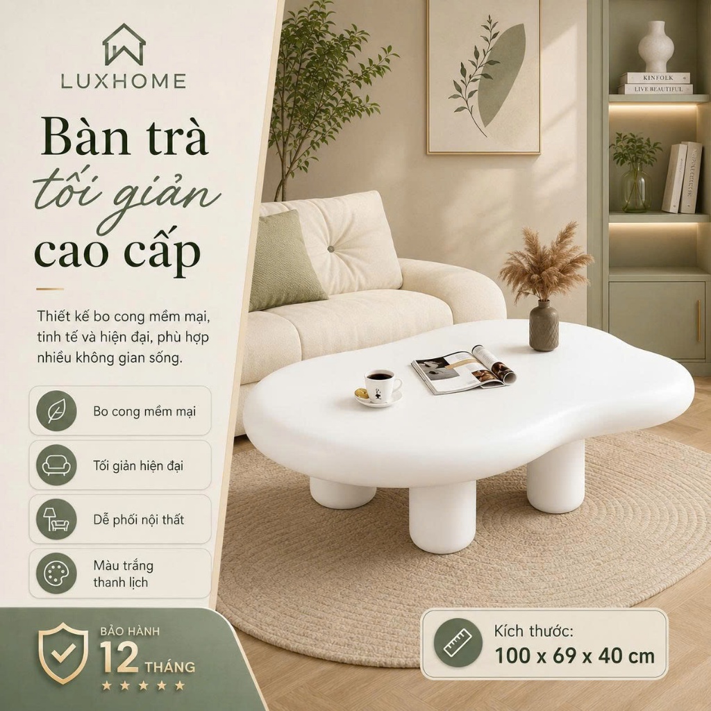 Bàn Trà Hiện Đại Dễ Thương - Phụ Kiện Trang Trí Cho Phòng Khách - Bàn cà phê gỗ nhỏ M249