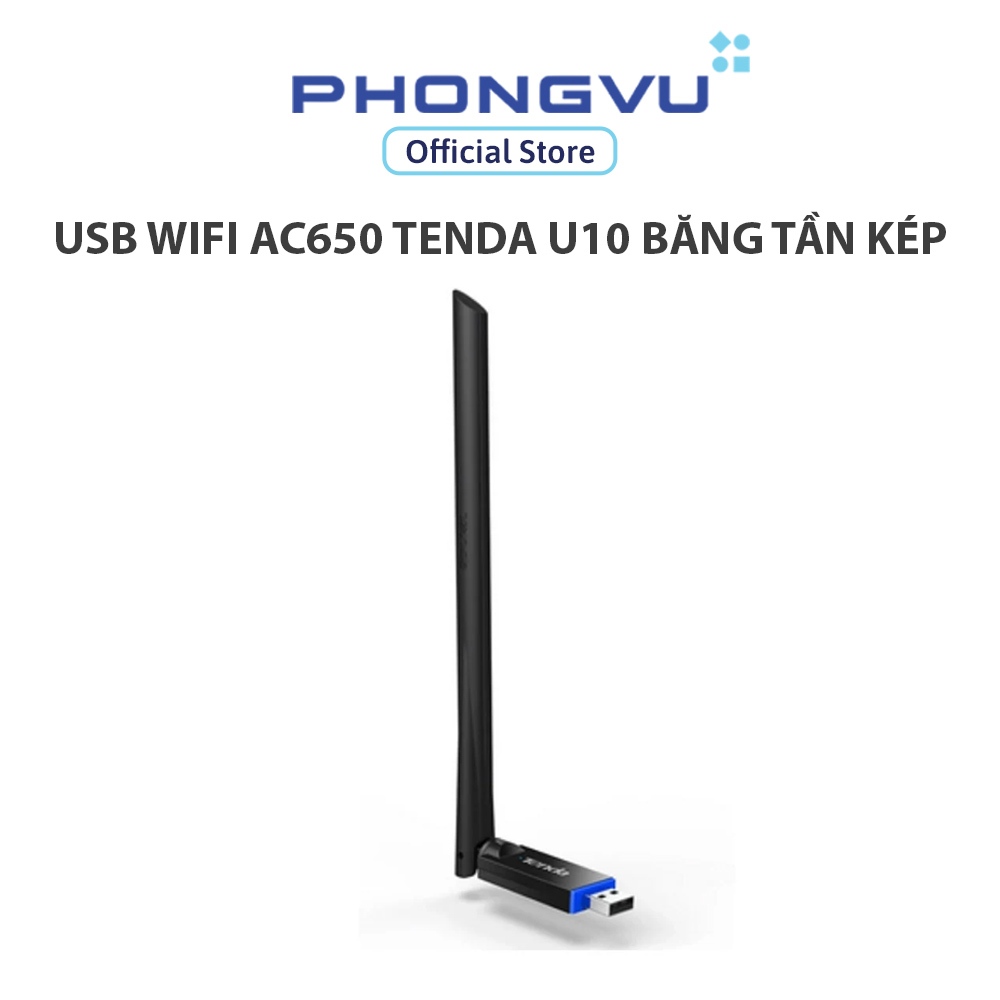USB Wifi AC650 Tenda U10 Băng Tần Kép - Bảo hành 36 tháng