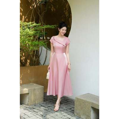 Đầm Công Sở Lụa Nữ MY WAY Dáng Xòe Nhẹ Thanh Lịch 3MD02293