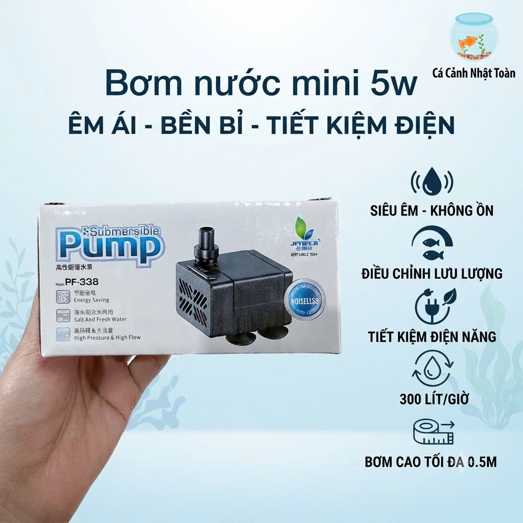 Máy Bơm Nước Bể Cá Mini Jeneca Pf 338 (5w)
