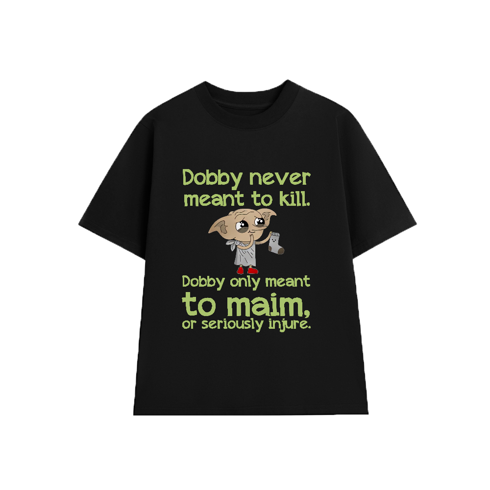 Áo Thun DOBBY never meant to kill, Harry Potter, Unisex Form Rộng Cotton Mềm