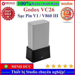 Sạc Pin Godox VC26 cho đèn Godox V1, V860III - MINH ĐỨC CAMERA