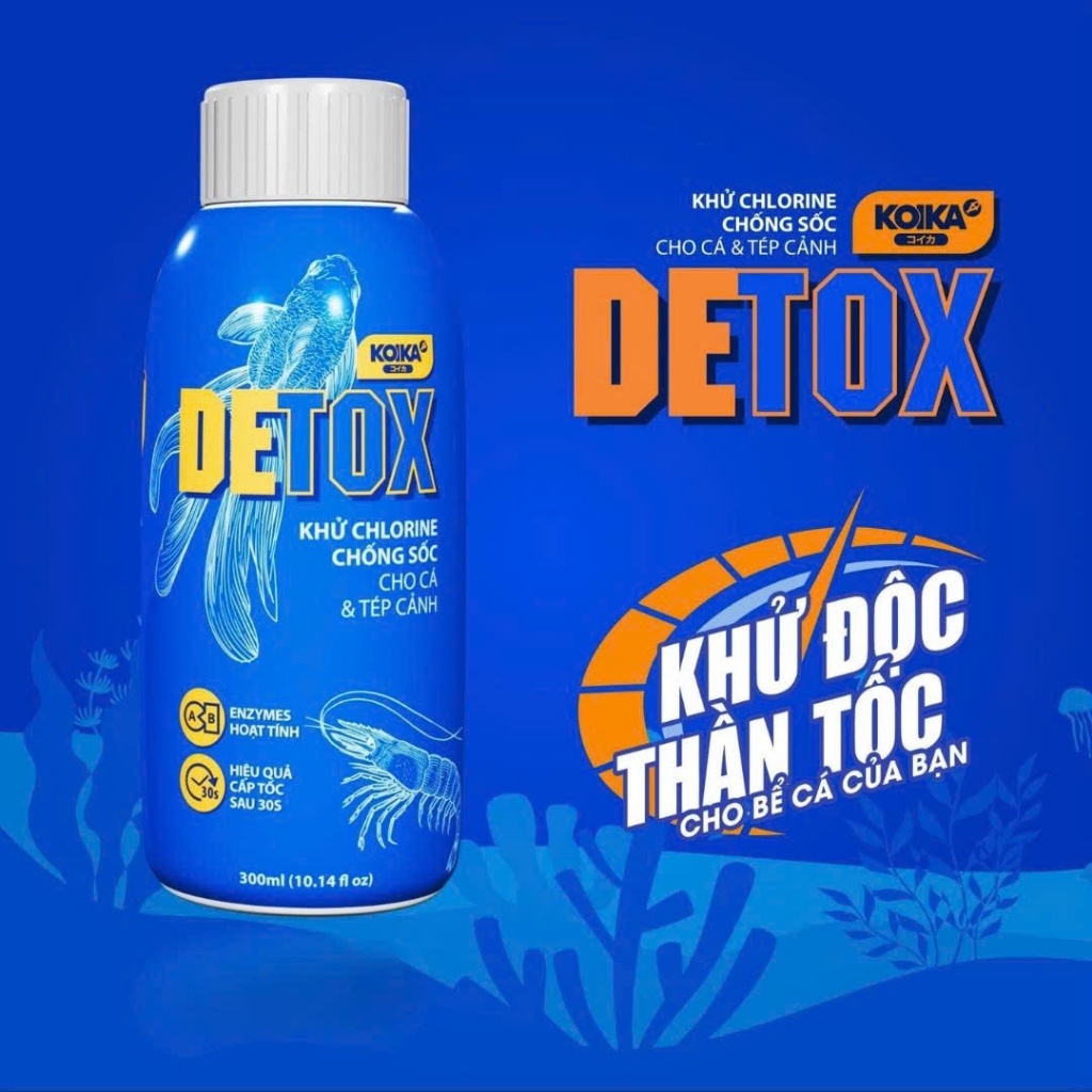 Dung Dịch Khử Độc Nước Hồ Cá Koika Detox