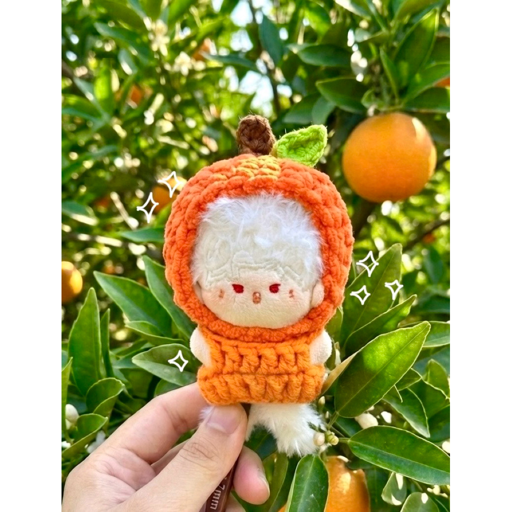 Nón trái cam cho doll 5CM