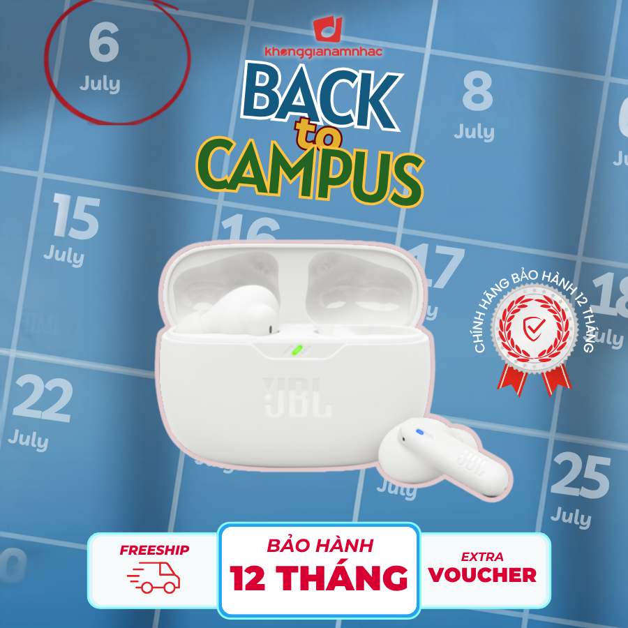 Tai Nghe Bluetooth True Wireless Chống Ồn JBL Wave Beam 2 - Chính hãng PGI