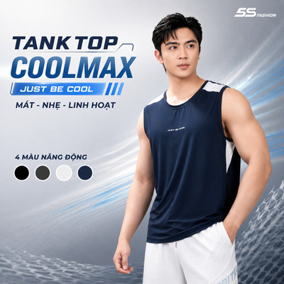  Áo Sát Nách Nam 5S FASHION Chất Coolmax Nhẹ Mát, Thiết Kế Khỏe Khoắn Năng Động M0ASN26005