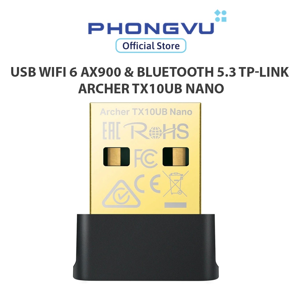 USB WiFi 6 AX900 & Bluetooth 5.3 TP-Link Archer TX10UB Nano - Bảo hành 24 tháng