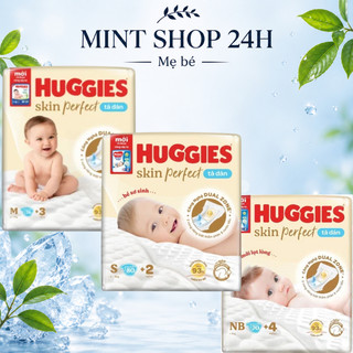 [HỎA TỐC] tã dán huggies skincare size M76+3/L68  mới mỏng 0.2cm