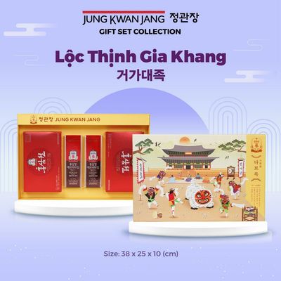 LỘC THỊNH GIA KHANG | Hộp Quà Tặng Hồng Sâm Cao Cấp KGC Jung Kwan Jang