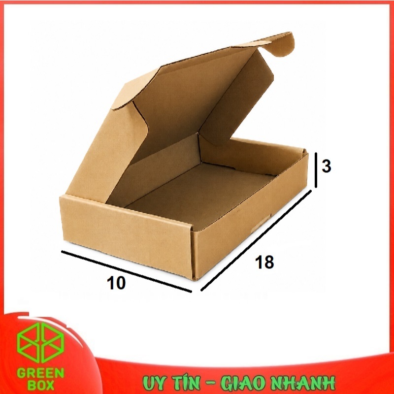 Combo 20 Hộp Carton Nắp Gài Piza 18x10x3 cm